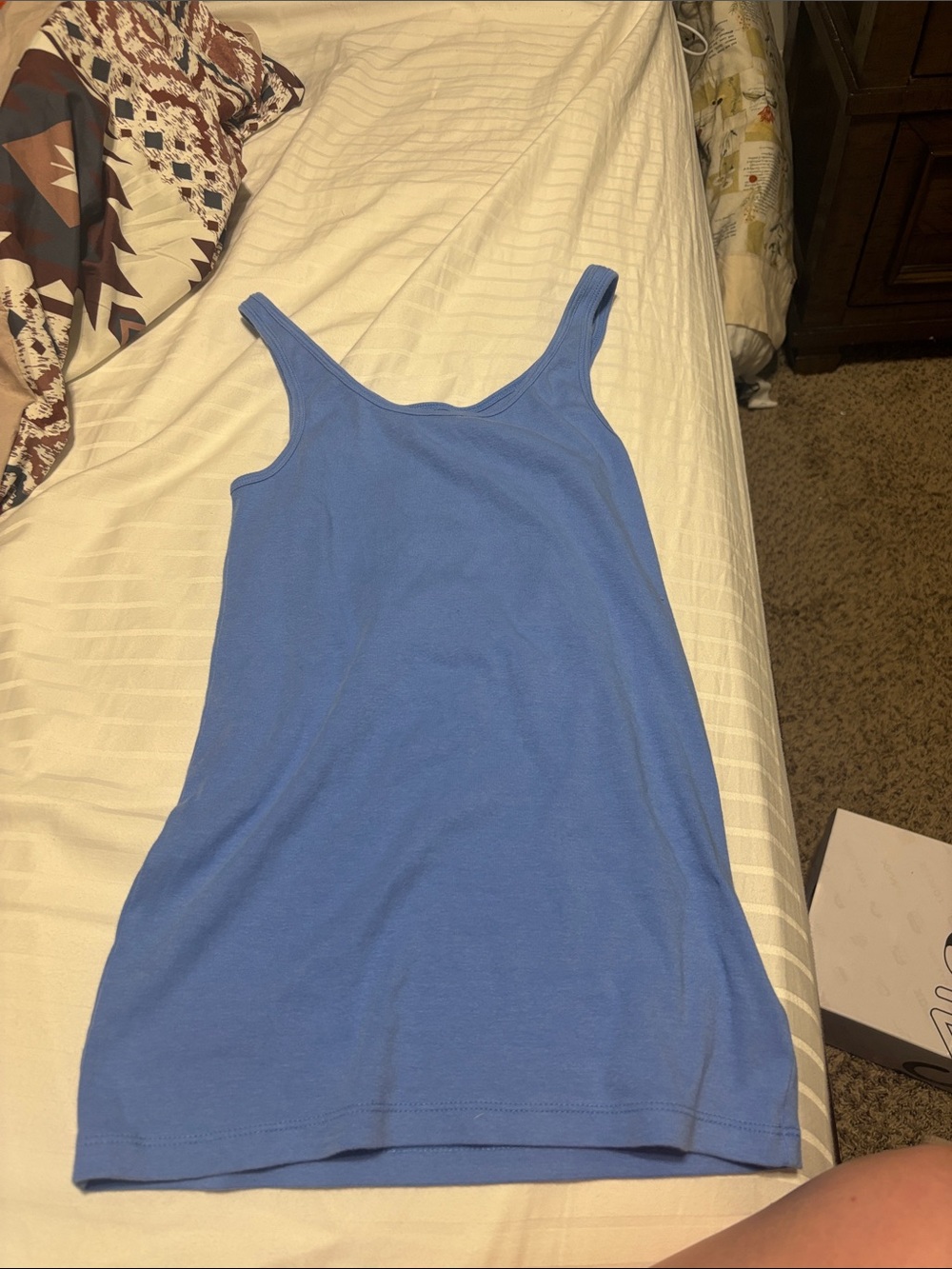GAP Light Blue Scoop Tank Top